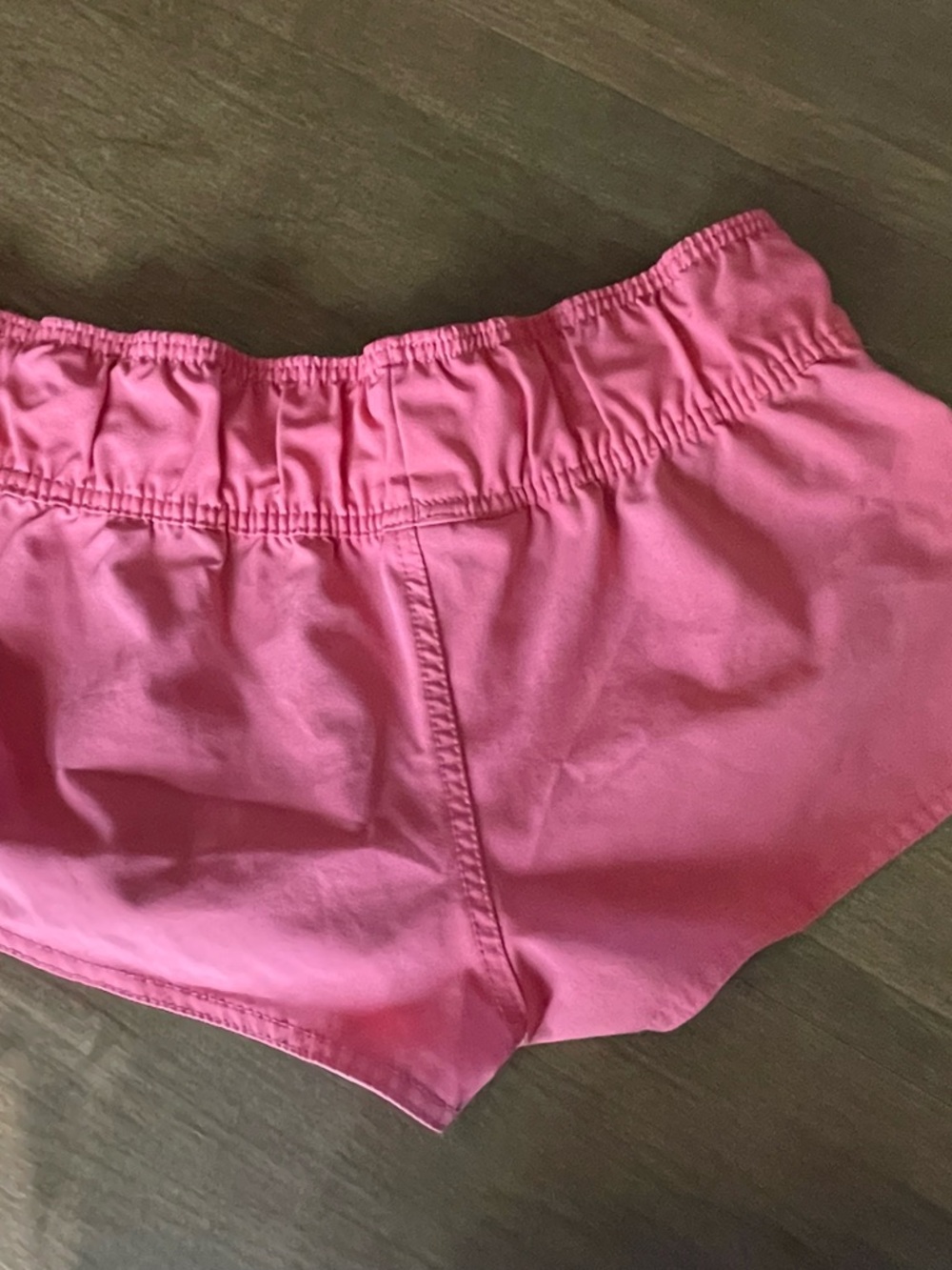 Roxy Coral Pink Athletic Shorts with Logo Patch - Picture 5 of 5